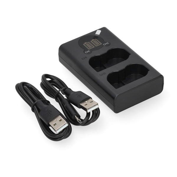 Nikon EN-EL15 USB-C double slot oplader (8.4V, 0.7A, 123accu huismerk) ANI00365 - 1