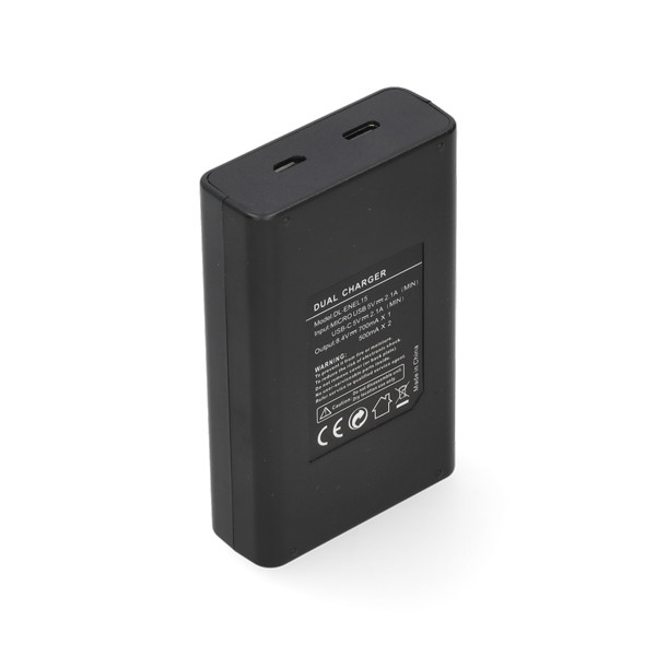 Nikon EN-EL15 USB-C double slot oplader (8.4V, 0.7A, 123accu huismerk) ANI00365 - 3