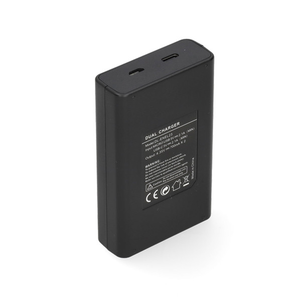 Nikon EN-EL23 USB-C double slot oplader (4.2V, 0.7A, 123accu huismerk) ANI00369 - 3