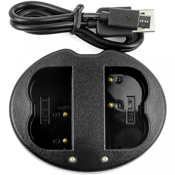Nikon EN-EL3 Micro USB double slot lader (8.4V, 0.7A, 123accu huismerk) ANI00240 - 2