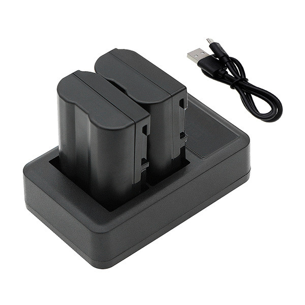 Nikon EN-EL3 Micro USB double slot lader (8.4V, 0.7A, 123accu huismerk) ANI00331 - 4