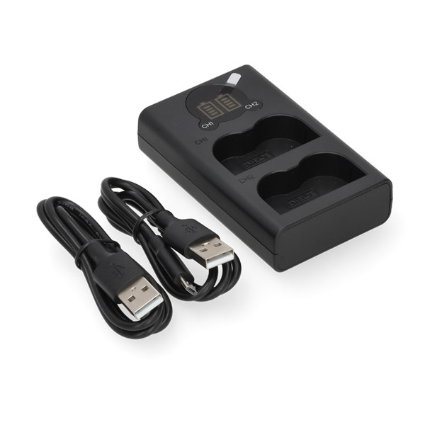 Nikon EN-EL3 USB-C double slot oplader (8.4V, 0.7A, 123accu huismerk) ANI00358 - 1