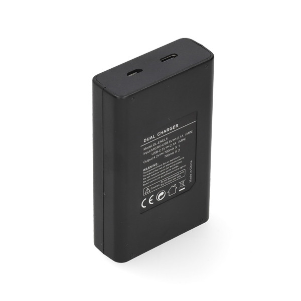 Nikon EN-EL5 USB-C double slot oplader (4.2V, 0.7A, 123accu huismerk) ANI00359 - 1