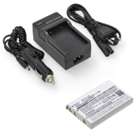 Nikon EN-EL5 accu + lader (3.7 V, 1000 mAh, 123accu huismerk) ANI00311