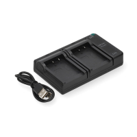 Nikon EN-EL8 USB-C double slot oplader (4.2V, 0.7A, 123accu huismerk) ANI00360