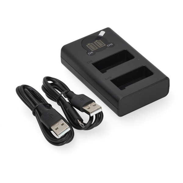 Nikon EN-EL9 USB-C double slot oplader (8.4V, 0.7A, 123accu huismerk) ANI00361 - 1