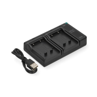 Nikon Li-42B / Li-40B / Li-40C USB-C double slot oplader (4.2V, 0.7A, 123accu huismerk) AOL00086