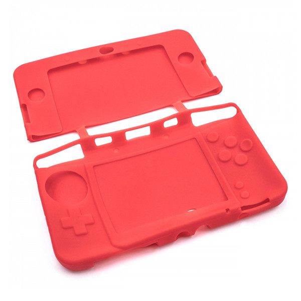 Nintendo 3DS Case (siliconen, rood, 123accu huismerk)  ANI00284 - 1
