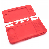 Nintendo 3DS Case (siliconen, rood, 123accu huismerk)  ANI00284