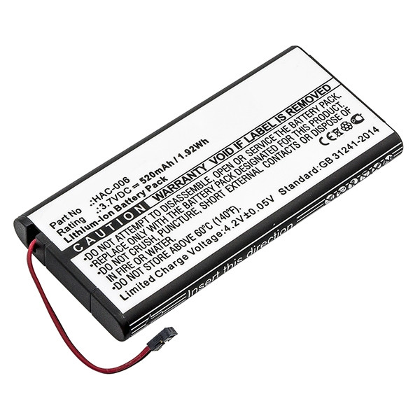 Nintendo Switch Controller HAC-006 accu (3.7 V, 520 mAh, 123accu huismerk)  ANI00201 - 1