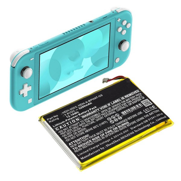 Nintendo Switch Lite accu (3.8 V, 3200 mAh, 123accu huismerk)  ANI00270 - 2