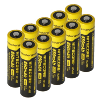 Nitecore 10 stuks Nitecore 14500 / NL1410 batterijen (3.7 V, 2A, 1000 mAh)  ANI00294