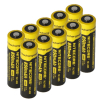 10 stuks Nitecore 14500 / NL1410 batterijen (3.7 V, 2A, 1000 mAh)