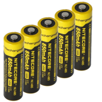 Nitecore 5 stuks Nitecore 14500 / NL1410 batterijen (3.7 V, 2A, 1000 mAh)  ANI00293