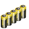 Nitecore 5 stuks Nitecore RCR123A / 16340 Oplaadbare Batterijen (3.7 V, Li-ion, 650 mAh)  ANI00327 - 1