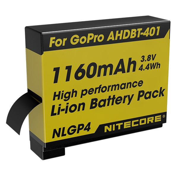 Nitecore NLGP4 / AHDBT-401 accu (3.8 V, 1160 mAh)  ANI00181 - 1