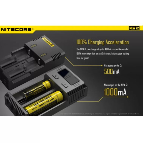 Nitecore i2 Oplader voor Li-ion / LiFePO4 / Ni-Mh Batterijen  ANB00812 - 4