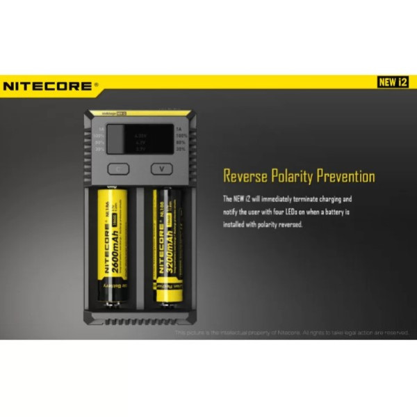 Nitecore i2 Oplader voor Li-ion / LiFePO4 / Ni-Mh Batterijen  ANB00812 - 5