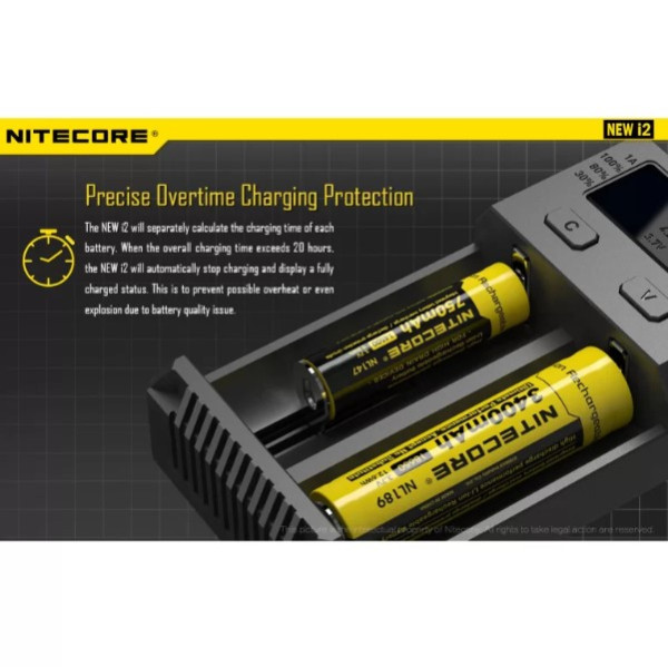 Nitecore i2 Oplader voor Li-ion / LiFePO4 / Ni-Mh Batterijen  ANB00812 - 6