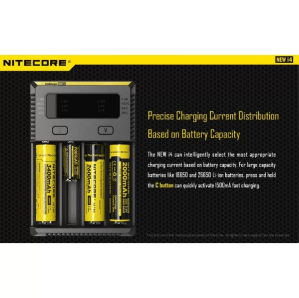Nitecore i4 Oplader voor Li-ion / LiFePO4 / Ni-Mh Batterijen  ANB00813 - 4