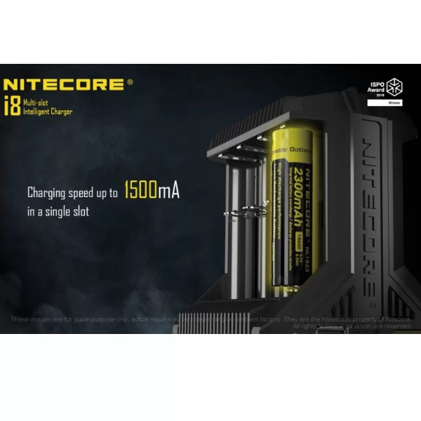 Nitecore i8 Oplader voor Li-ion / Ni-Mh Batterijen  ANB01027 - 4