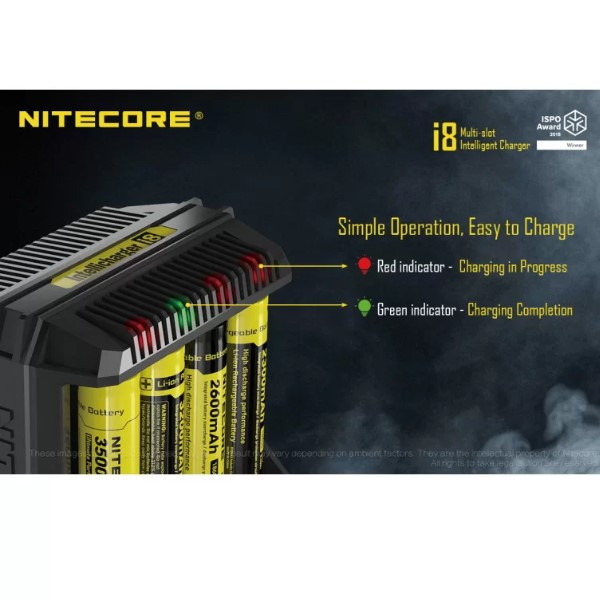Nitecore i8 Oplader voor Li-ion / Ni-Mh Batterijen  ANB01027 - 5
