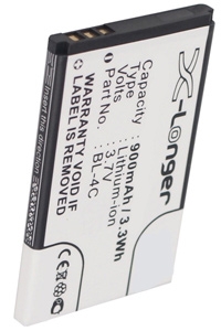 Nokia BL-4C / C4C60T / C4C08T accu (3.7 V, 900 mAh, 123accu huismerk) ANO00002