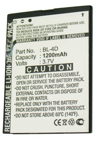 Nokia BL-4D / C4D10T / N4D113J accu (950 mAh, 123accu huismerk)  ANO00068 - 1