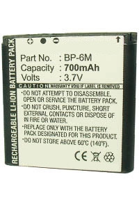 Nokia BP-6M accu (700 mAh, 123accu huismerk)  ANO00019 - 1