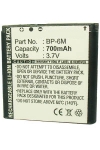 Nokia BP-6M accu (700 mAh, 123accu huismerk)