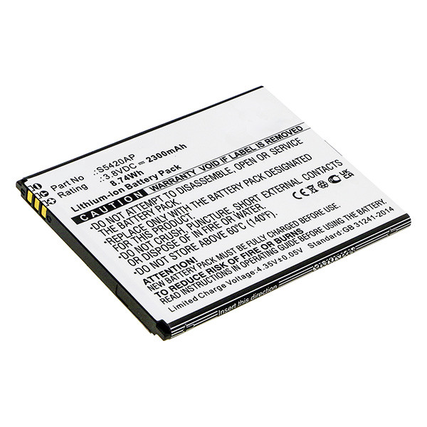 Nokia S5420AP accu (3.85 V, 2300 mAh, 123accu huismerk)  ANO00246 - 1