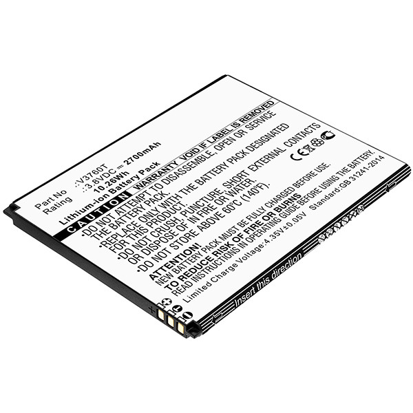 Nokia V3760T accu (3.8 V, 2700 mAh, 123accu huismerk)  ANO00231 - 1