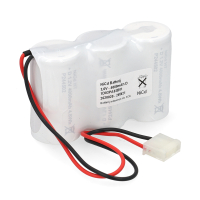 Noodverlichting 3xD HT side by side met S03 aansluiting (3.6V, 4000 mAh, NiCd, 123accu huismerk) ANB03599