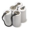Noodverlichting side by side sub C cell (6V, 1800 mAh, 123accu huismerk) ANR00017 - 1