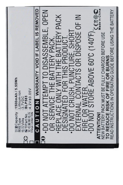 OPPO BLP583 accu (1500 mAh, 123accu huismerk)  AOP00045 - 1