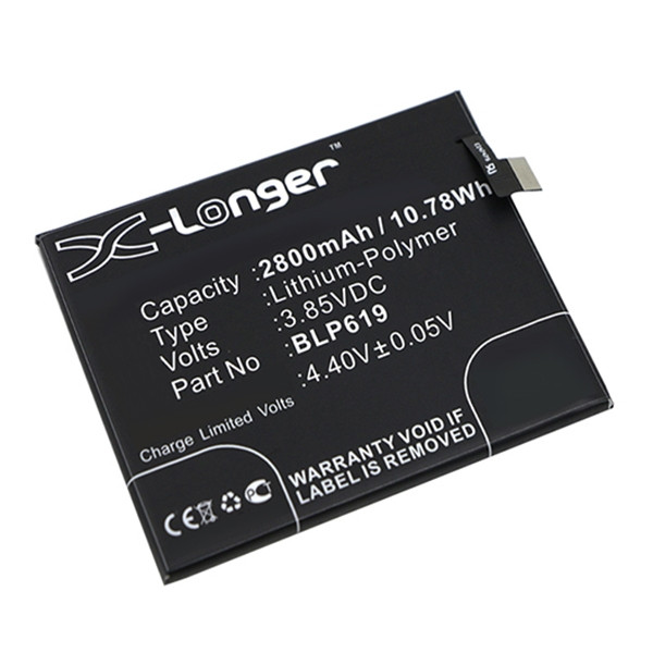OPPO BLP619 accu (2800 mAh, 123accu huismerk)  AOP00116 - 1