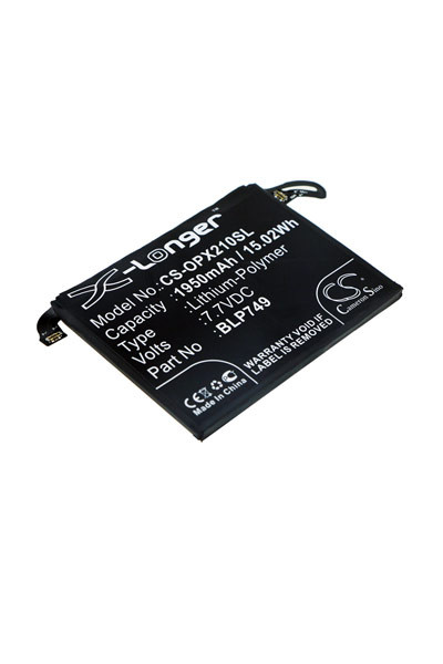 OPPO Realme X2 Pro / BLP749 accu (1950 mAh, 123accu huismerk) AOP00314 - 1