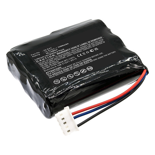 Olympus 38-BAT accu (10.8 V, 3400 mAh, 123accu huismerk)  AOL00078 - 1