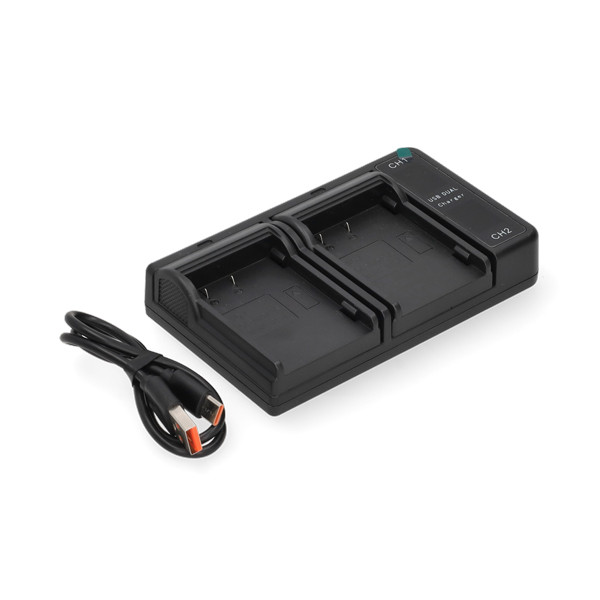 Olympus BLM-1 / BLM-5 USB-C double slot oplader (8.4V, 0.7A, 123accu huismerk) AOL00104 - 1