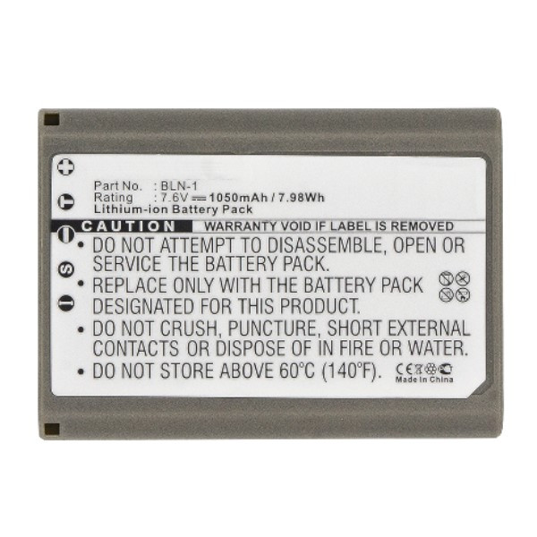Olympus BLN-1 / PS-BLN1 accu (7.6 V, 1050 mAh, 123accu huismerk) AOL00019 - 3