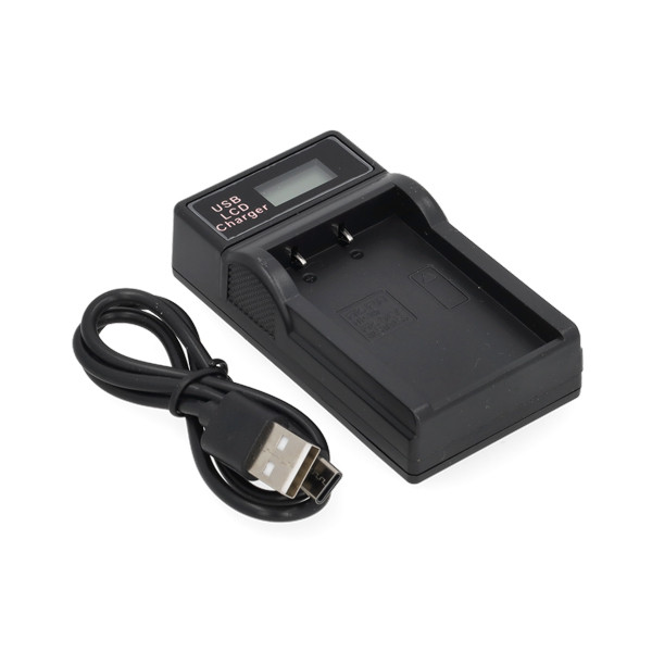 Olympus BLS-5 / BLS-1 USB-C single slot oplader (8.4V, 0.7A, 123accu huismerk) AOL00097 - 1