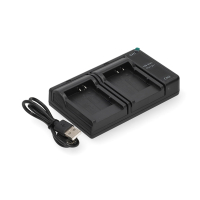 Olympus LI-50B USB-C double slot oplader (4.2V, 0.7A, 123accu huismerk) AOL00101