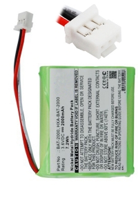 Omron BAT-2000 / HXA-BAT-2000 accu (2000 mAh, 123accu huismerk)  AOM00003