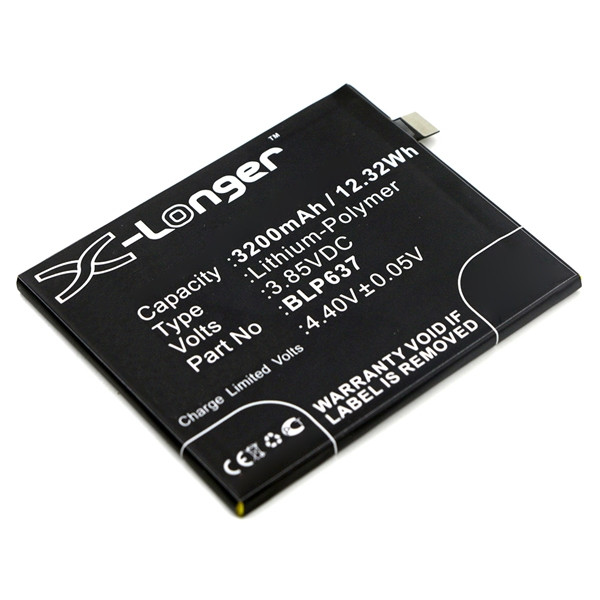 OnePlus BLP637 accu (3200 mAh, 123accu huismerk)  AON00010 - 1