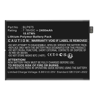 Oneplus BLP975 accu (7.78 V, 2400 mAh, 123accu huismerk) AON00041