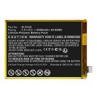 Oneplus BLPA69 accu (3.91 V, 5350 mAh, 123accu huismerk) AON00040