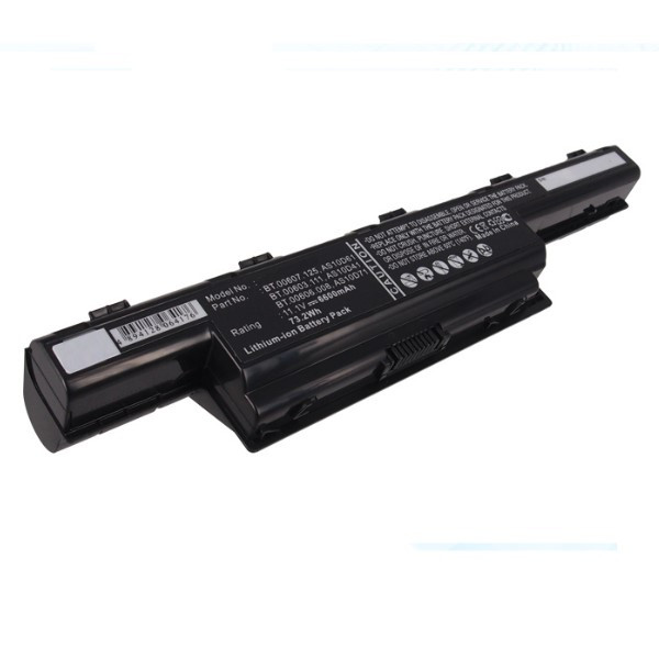 Packard Bell AS10D31 / AS10D71 accu (10.8 V, 6600 mAh, 123accu huismerk)  APA00216 - 1