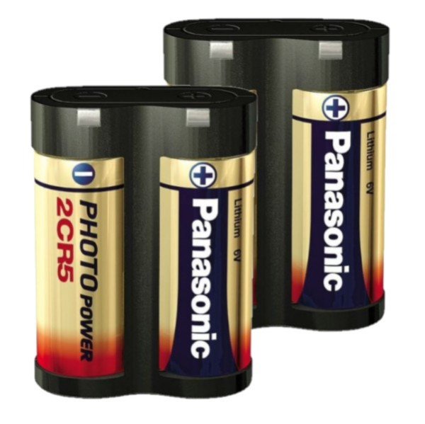 Panasonic 2CR5 / DL245 Lithium batterij (2 stuks, 6V, 1400 mAh) APA01196 - 1