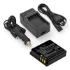 Panasonic CGA‑S005 / CGA‑S005E accu met single slot oplader (3,7 V, 1150 mAh, 123accu huismerk) APA01294 - 1