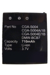 Panasonic CGA-S004A/1B / CGA-S004 / DMW-BCB7 accu (710 mAh, 123accu huismerk)
